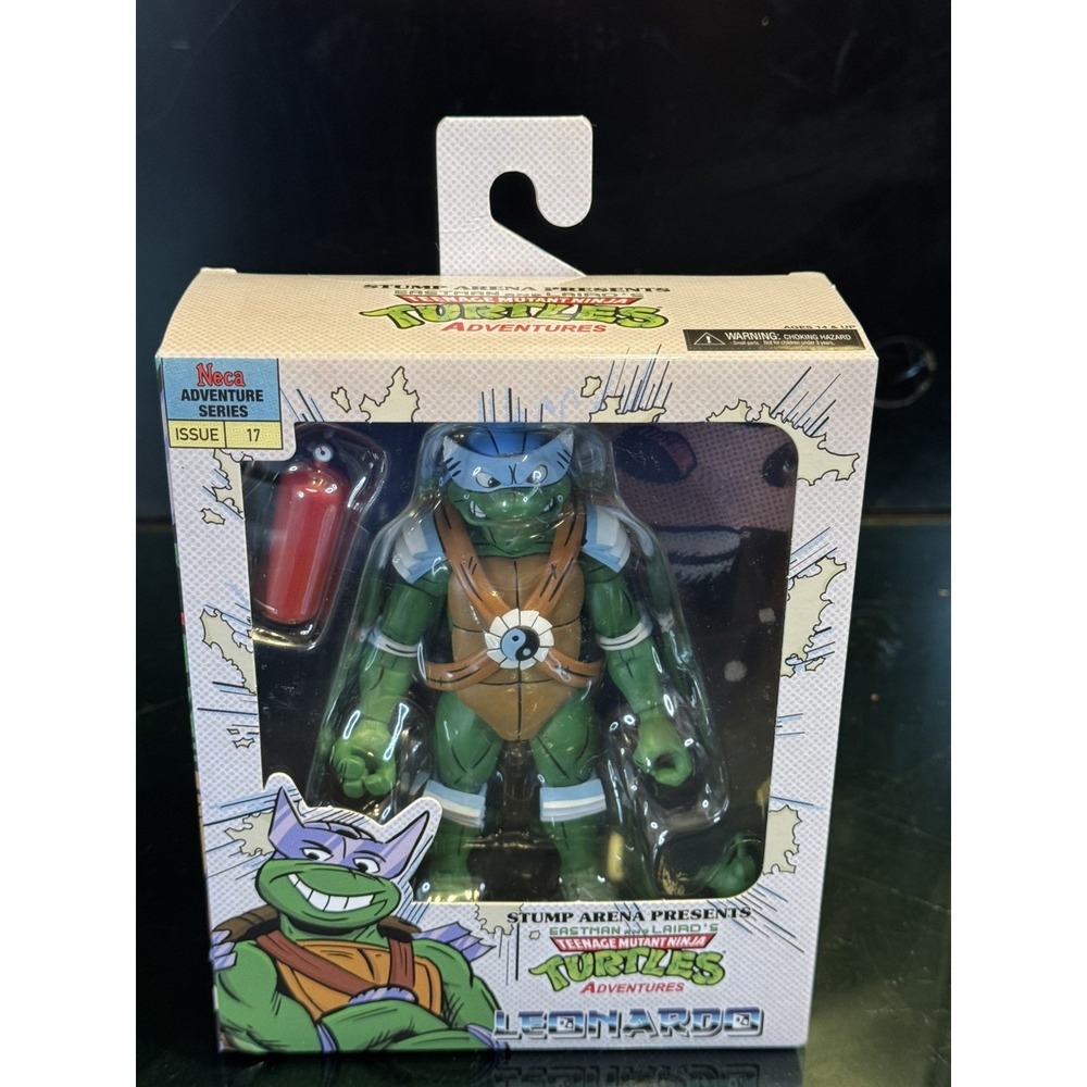 NECA Teenage Mutant Ninja Turtles Adventures Leonardo Stump Arena